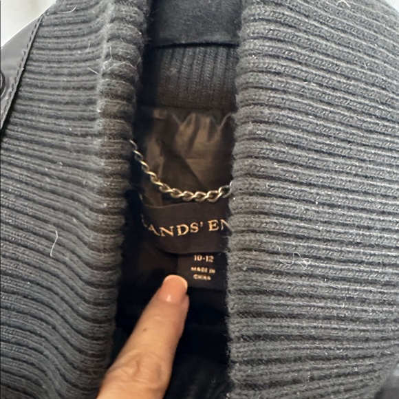 Lands End | Goose Down Puffer Jacket in Black Size 10 12 M Medium - Picture 7 of 14